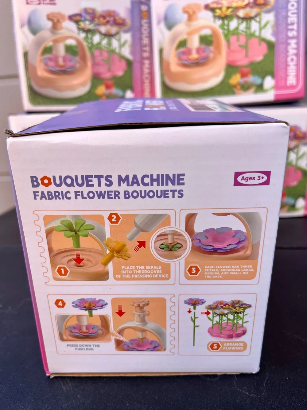 Fabric Flower Bouquet Craft Kit, DIY Arts & Crafts Toy for Kids, Creative Flower